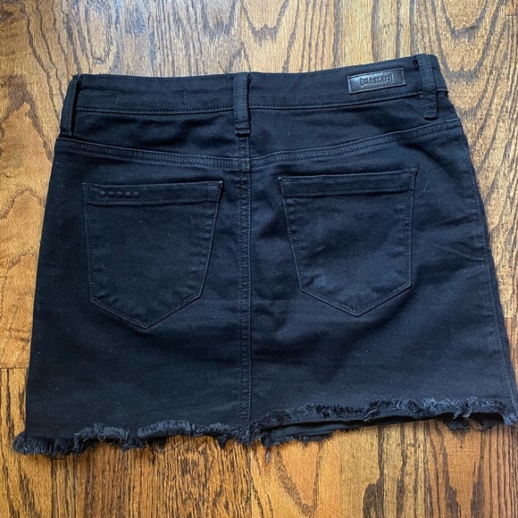 Revolve BlankNYC Black Denim Lace up Skirt 24 - Picture 3 of 4